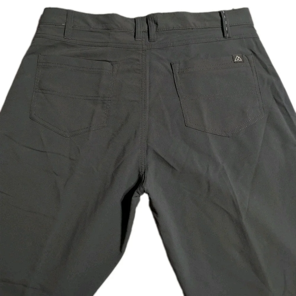 Alpine Design Mens 34x32 Gray Stretch Hiking Pants Outdoor Travel Performance